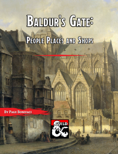 Cover image for Baldur's Gate People Places and Shops